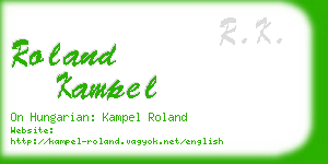 roland kampel business card